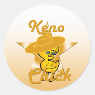 Keno Chick #10 Runder Aufkleber