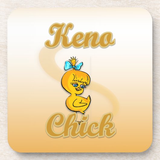 Keno Chick Getränkeuntersetzer (Vorderseite)