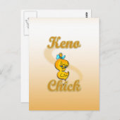 Keno Chick Postkarte (Vorne/Hinten)