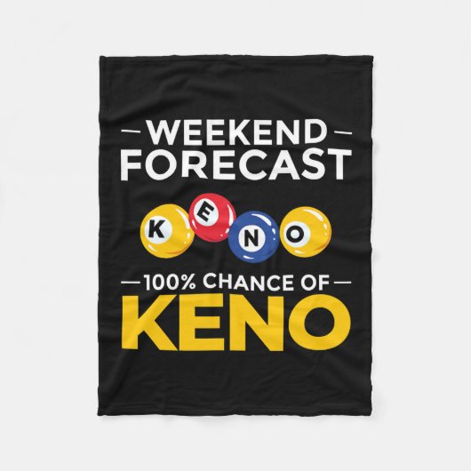 Keno Game Player Spielautomaten Casino Fleecedecke (Vorderseite)