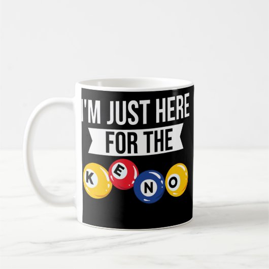 Keno Game Player Spielautomaten Casino Kaffeetasse (Links)