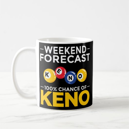 Keno Game Player Spielautomaten Casino  Kaffeetasse (Links)