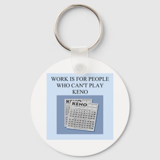 Keno-Spielerfreude Schlüsselanhänger (Vorderseite)