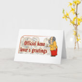 Kenokarten: Die offiziellen Grüße des Karte (Gelbe Blume)