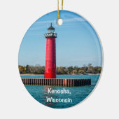 Kenosha Lighthouses Keramik Ornament (Links)