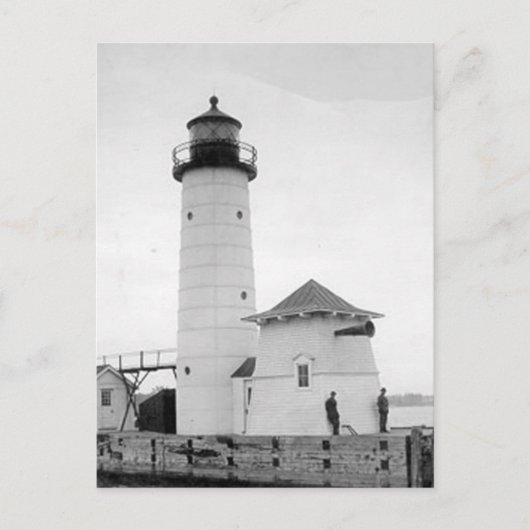 Kenosha North Pier Lighthouse Postkarte (Vorderseite)