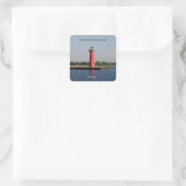 Kenosha North Pierhead Light Aufkleber (Tasche)