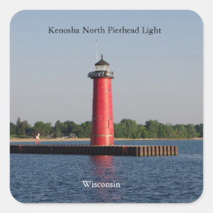 Kenosha North Pierhead Light Aufkleber