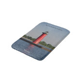 Kenosha North Pierhead Light bathmat Badematte (Schrägansicht)