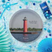 Kenosha North Pierhead Light Paper plate Pappteller (Party)