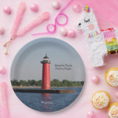 Kenosha North Pierhead Light Paper plate Pappteller (Party)
