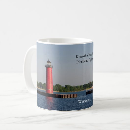 Kenosha North Pierhead Light Tasse (Vorderseite Links)
