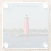 Kenosha North Pierhead Light Untersetzer (Rückseite)