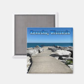 Kenosha, Wisconsin am See Michigan Magnet (Vorderseite/Rückseite)