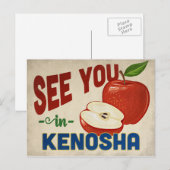 Kenosha Wisconsin Apple - Vintage Travel Postkarte (Vorne/Hinten)