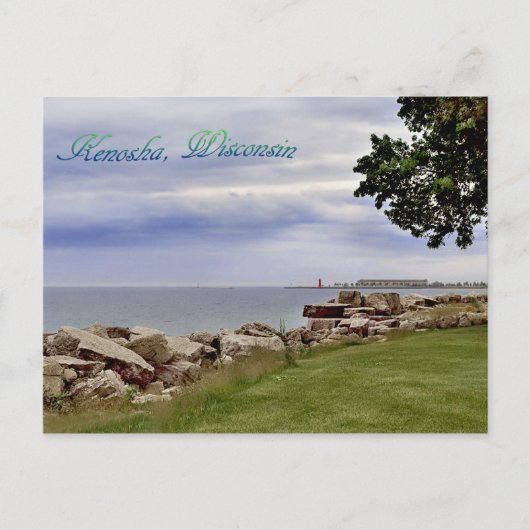 Kenosha, Wisconsin Postkarte (Vorderseite)