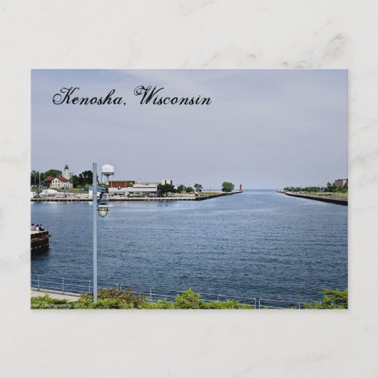 Kenosha, Wisconsin Postkarte (Vorderseite)