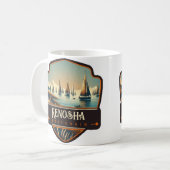 Kenosha, Wisconsin | VINTAG Kaffeetasse (Vorderseite Links)