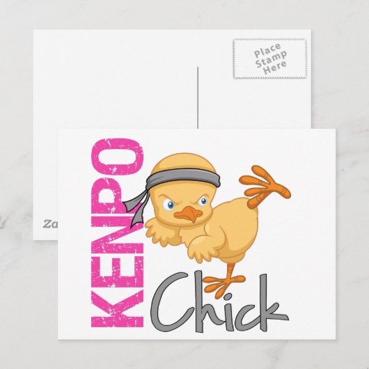 Kenpo Chick Postkarte (Vorne/Hinten)