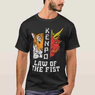 Kenpo Gesetz des ersten Tigerdrachen Kempo Karate  T-Shirt