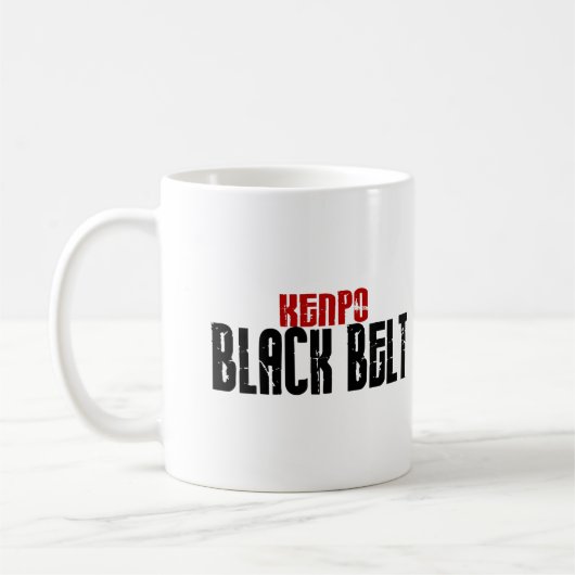 Kenpo Gürtel-Karate Kaffeetasse (Links)