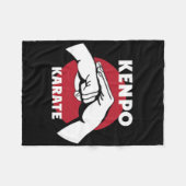 Kenpo Karate 1 Fleecedecke (Vorderseite (Horizontal))