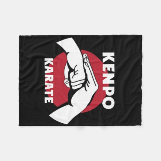 Kenpo Karate 1 Fleecedecke (Vorderseite (Horizontal))