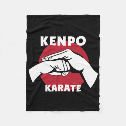Kenpo Karate 1 Fleecedecke (Vorderseite)