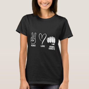 Kenpo Karate Coach Peace Liebe American Kenpo T-Shirt