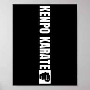 Kenpo Karate Coach Vintag gestört Amerikaner Ken Poster