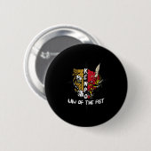 Kenpo-Karate-Gesetz der ersten Kampfkünste Button (Vorne & Hinten)