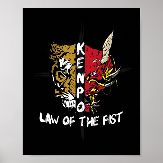 Kenpo-Karate-Gesetz der ersten Kampfkünste Poster (Vorne)