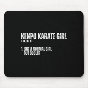 Kenpo Karate Girl Definition Funny Women American Mousepad