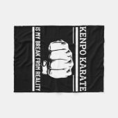 Kenpo Karate ist mein Bruch mit der Realität lusti Fleecedecke (Vorderseite (Horizontal))