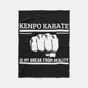 Kenpo Karate ist mein Bruch mit der Realität lusti Fleecedecke