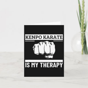 Kenpo Karate ist meine Therapie Lustiges amerikani Karte