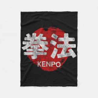 Kenpo Karate Kanji Sun Japan Martial Art Vintag 1 Fleecedecke