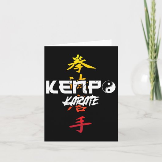 Kenpo Karate Karate Karte (Vorderseite)