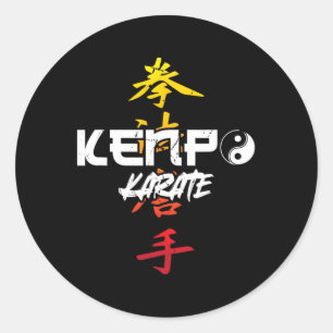 Kenpo Karate Karate Runder Aufkleber
