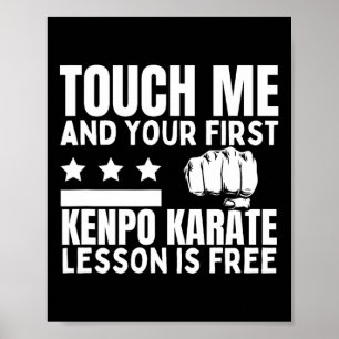Kenpo Karate Lesson für Freier Coach Funny America Poster