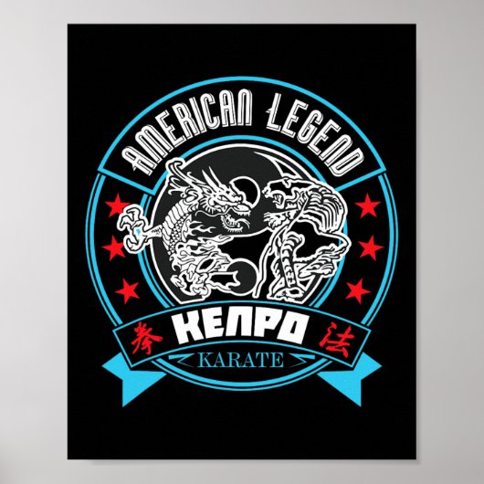 Kenpo Karate Martial Artist Poster (Vorne)