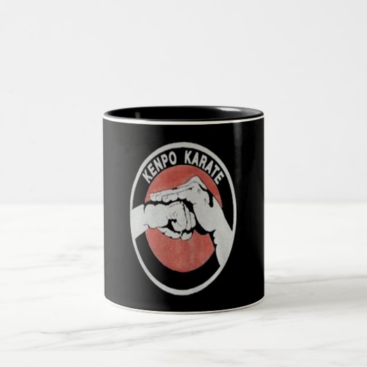 Kenpo Karate Martial Arts Custom Gift Zweifarbige Tasse (Mittel)