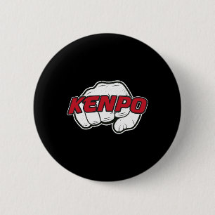 Kenpo Karate Martial Arts Self Defense Fist Button