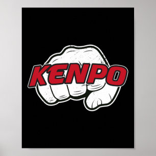 Kenpo Karate Martial Arts Self Defense Fist Poster
