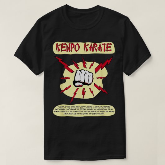 Kenpo Karate SDefense Martial Arts TShirt (Design vorne)