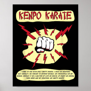 Kenpo Karate Selbstverteidigung Martial Arts Poster
