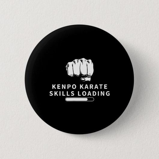 Kenpo Karate Skills Loading Funny American Kenpo 1 Button (Vorderseite)