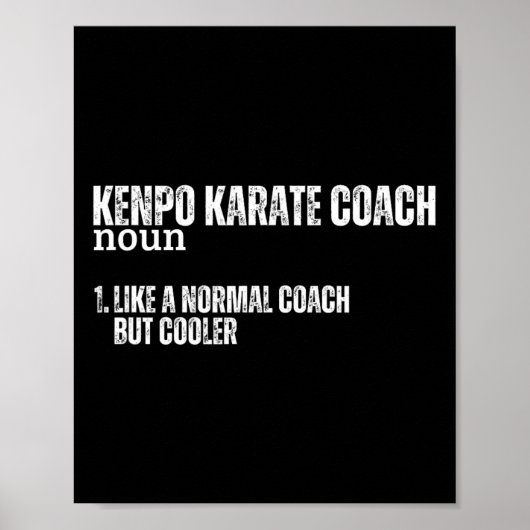 Kenpo Karate Trainer Definition Lustig Stolz Ameri Poster (Vorne)