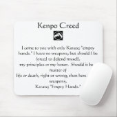 Kenpo Kredo Mousepad (Mit Mouse)