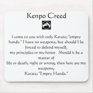 Kenpo Kredo Mousepad